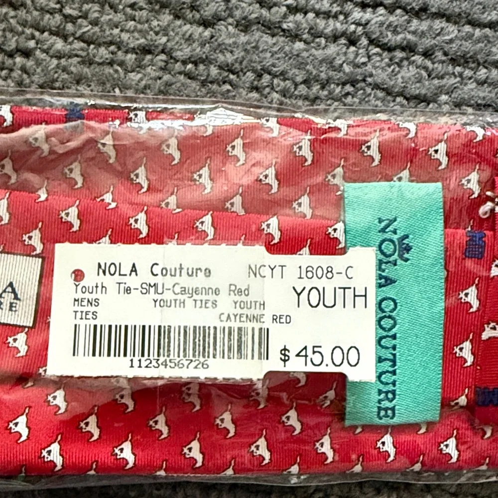 NOLA Couture Red Pony Pattern Tie